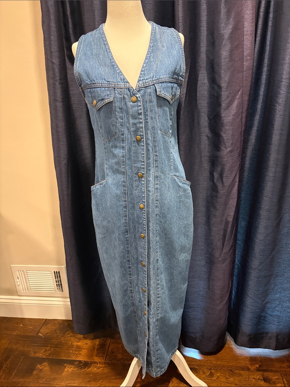 Vintage Y2K- The Limited Light Blue Denim Dress